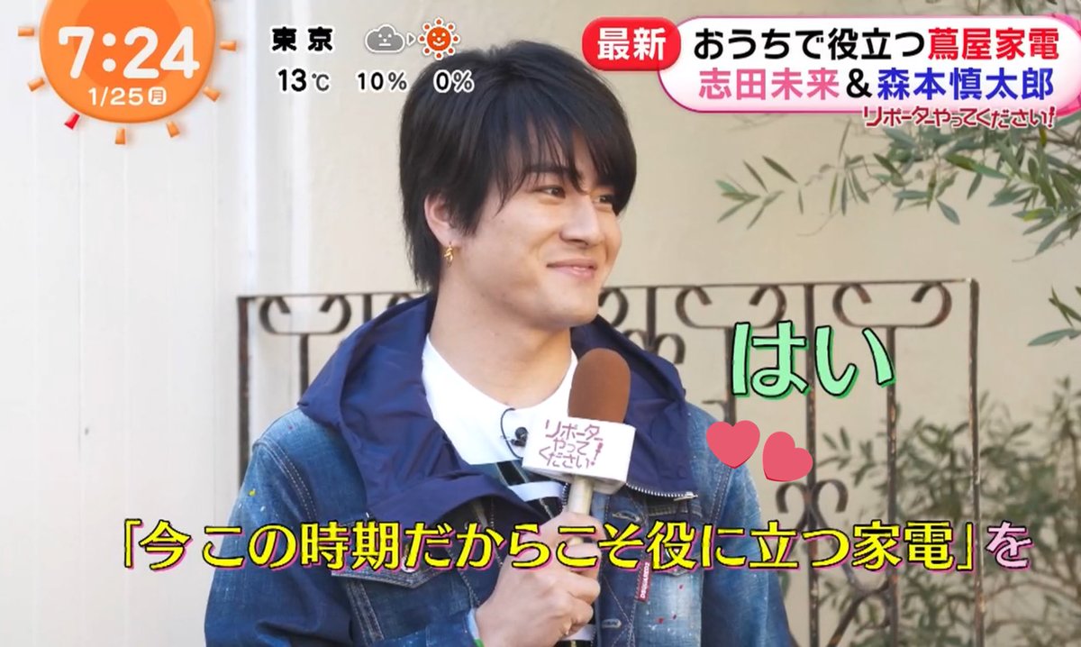 めざましテレビ X 志田 Hotワード