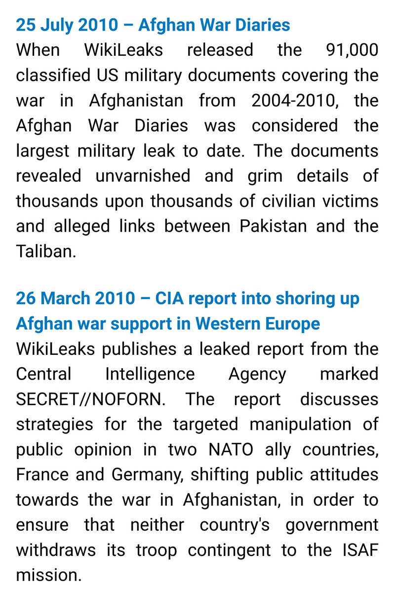 Wikileaks - Publications about  #Afghanistan  #AssangeNobel2021 #FreeAssangeNOW #Assange #WikileaksNobel Peace Prize nomination deadline: 31 January. Https://nobelpeaceprize.org/nomination  https://wikileaks.org/10years/afghanistan.html https://www.wikileaks.org/w/index.php?title=Special%3ASearch&search=Afghanistan&fulltext=Search