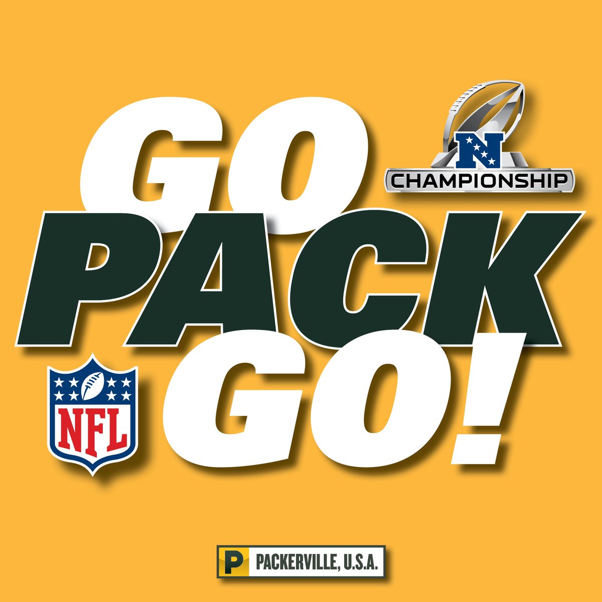 Packerville's tweet photo. LETβS GO PACKERS!!!
.
#greenbay #packers #gopackgo #titletown #lambeaufield #nfl #nfcchampionship #nflplayoffs #buccaneers #TBvsGB #WinItForTed https://t.co/Ppy52gopSf