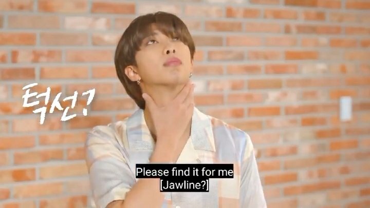 finding namjoon's jawline for him ~ a thread