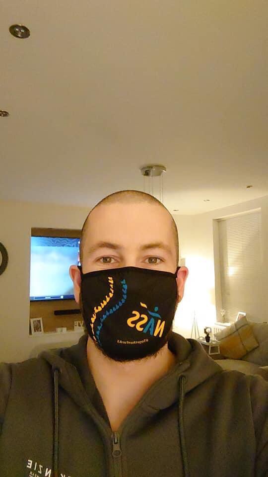 Gillianeames's tweet photo. Here’s fellow #AS pal Cameron wearing his #NASSMasks Cameron said they are very comfortable. To get yours click on link below
https://t.co/m7mO2keoRD https://t.co/YrfiaqWwyz