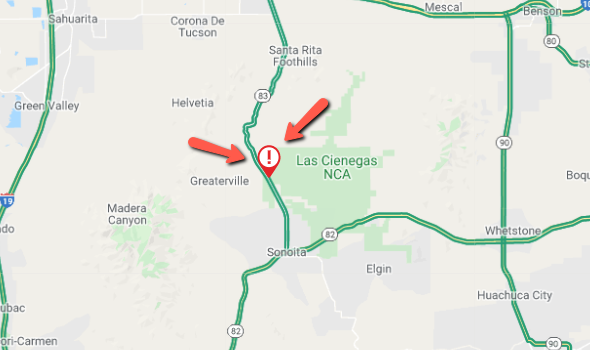 ArizonaDOT's tweet photo. *SR 83 CLOSURE*
SR 83 north of Sonoita: The highway is closed in both directions for a crash at MP 89.
#aztraffic #sonoita #tucson https://t.co/hh2FmyP6sP