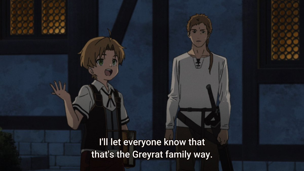 (2/?) Rudeus doesnt let up his argument against him, basically stripping his logic naked of counter-arguments and forcing Paul to face his own mental immaturity as a young parent and some of his past mistakes.