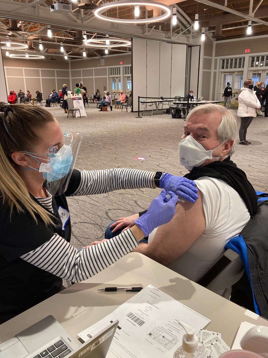 Thank you to all the MN Dept of Health and State of MN staff who made it possible for me to get my COVID-19 vaccination yesterday! I will admit I experienced tears of immense appreciation and gratitude as the needle went into the my arm (skillfully done I might add).