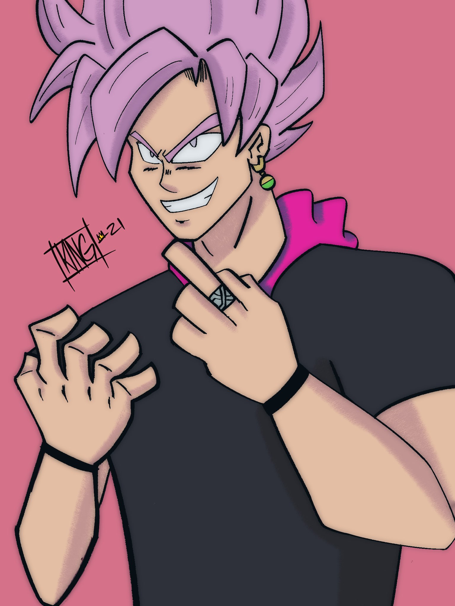 Goku black with drip, dragonballsuper, gokublack, HD phone