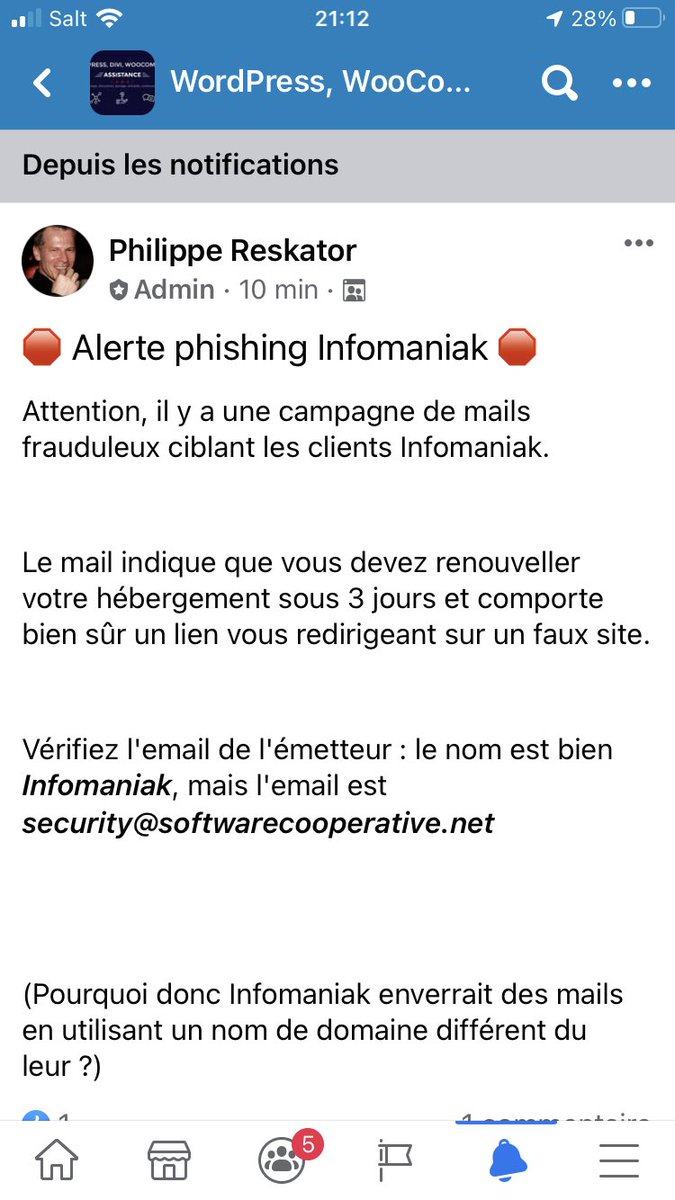 DomPython's tweet image. ⁦@infomaniak⁩ vous confirmez?