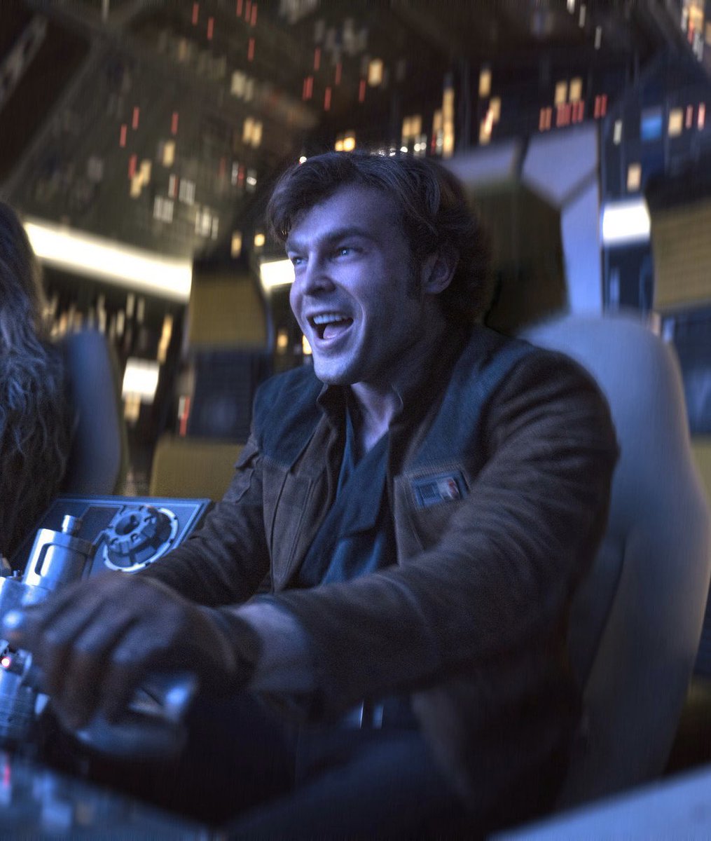 Every single thing about Han in The Force Awakens is amplified and made better because of Han in Solo. 100%. The connective tissue is right there when old Han says he “used to be” Han Solo. A name thrust upon him that he claimed and molded into the guy he wanted to be.