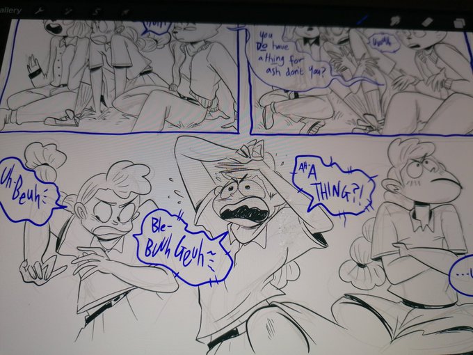 Today has not been a great day health wise :( Here's a teeny bit of drawing I managed : 
