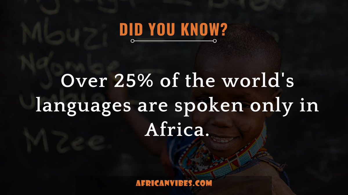 africanvibes's tweet photo. Africa is a veritable buffet for the language learner. In fact, it’s estimated that there may be over 3,000 languages spoken in Africa! Can you guess the most spoken language in Africa?
#didyouknow #yoruba #africalanguage #africanculture https://t.co/EP2aXN22de
