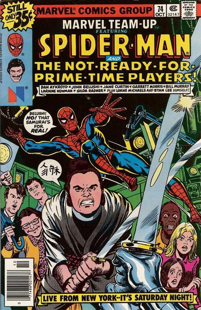 John Belushi would have been 72 today. He made the cover of MARVEL TEAM-UP with the rest of the SNL cast in 1978. /1