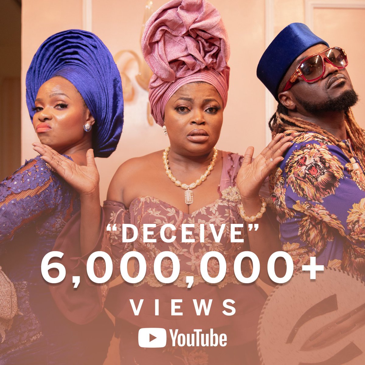 EffyzzieMusic's tweet photo. 🔥 #6MILLIONVIEWS and counting - #DECEIVE - @yemialadee x @rudeboypsquare x @funkeakindele
Keep streaming and watching
link in my bio
#EMPRESS 👑 https://t.co/glbesB9vtY