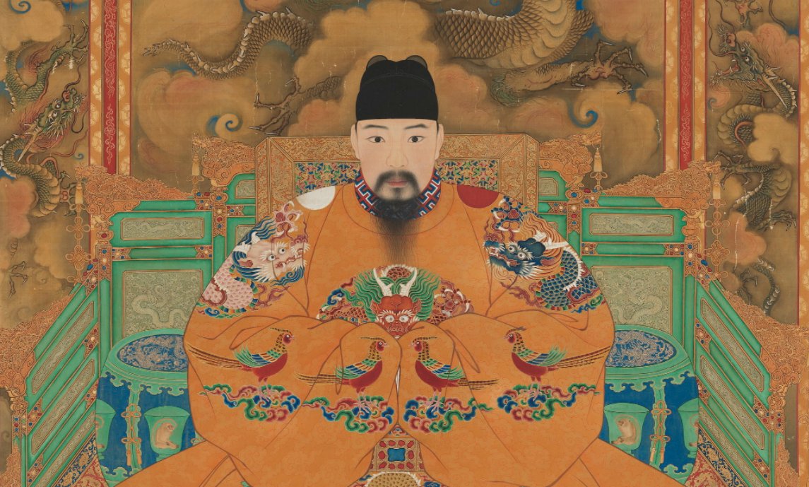 When you're an emperor in a culture that encourages you to take MANY concubines, what would make you decide to be strictly monogamous?Well lemme tell you about Zhu Youcheng, AKA the Hongzhi Emperor of Ming, basically the only Chinese emperor to make that conscious decision 1/?
