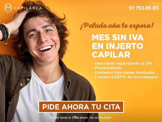 Capilarea's tweet image. ➰ENERO MES SIN IVA EN INJERTO CAPILAR➰
Unidades foliculares ILIMITADAS
Gratis:
✅ consulta, diseño del injerto y preoperatorio
✅ 1 sesión Mesoterapia PRP post injerto 

¡Pide tu cita ahora!👇
ow.ly/xrpe50DejoB
91 755 85 85
WhatsApp: 626 475 299
#injertocapilar  #alopecia