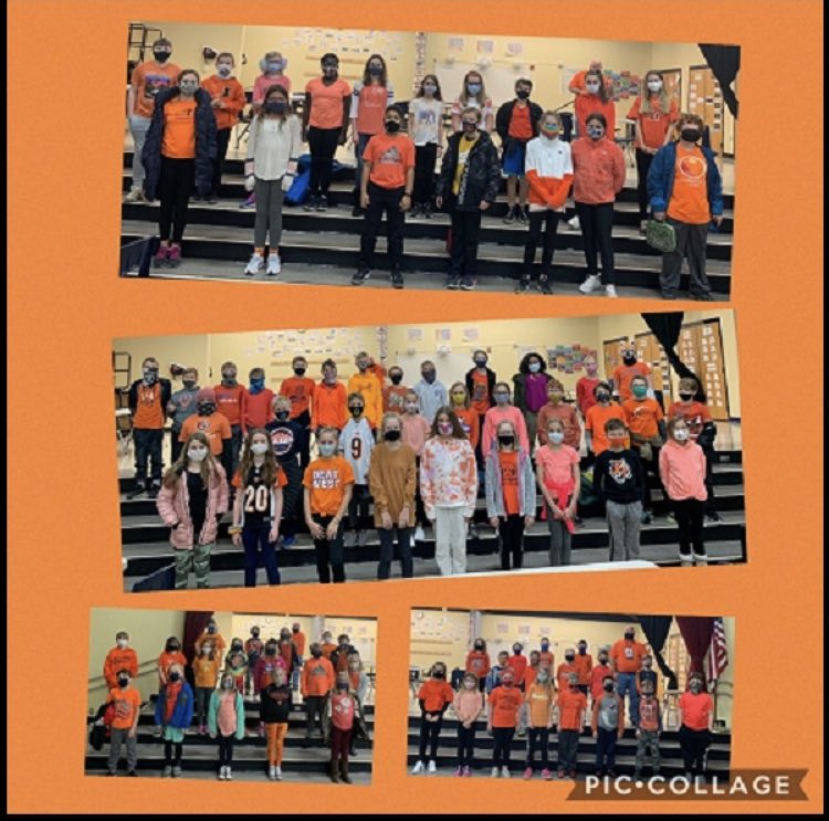 VgEagles's tweet photo. Wearing orange for Grant! Keeping the Wolf family in our hearts and prayers! #grantswolfpack #WEareLakota https://t.co/KAkfzEiw9Y