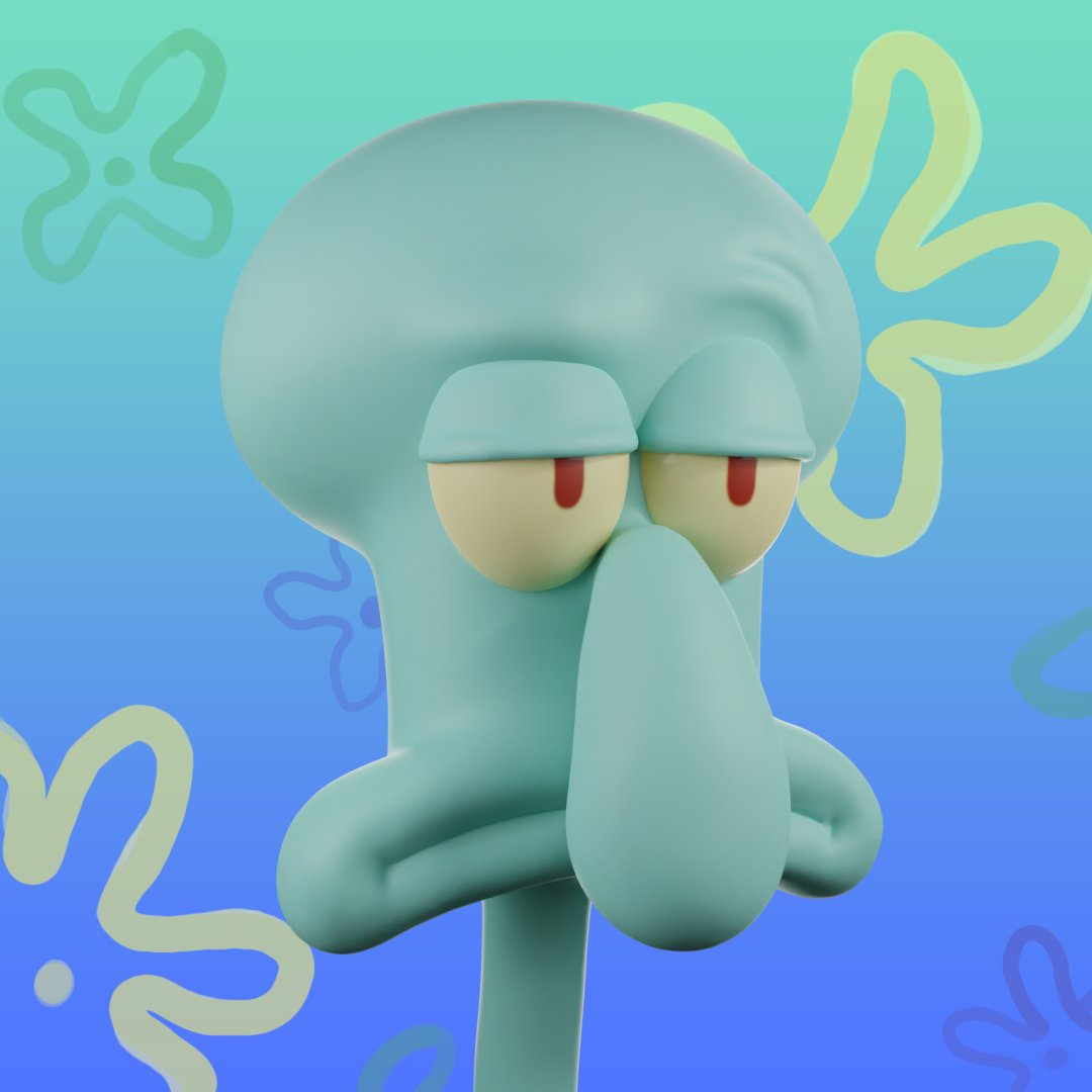 ThumbsFPV's tweet photo. This is what I call "The Devolution of #Squidward". Just the Squidwards you know and love, in 3D form. (My first sculpting ever.) https://t.co/xdv3LWZWJ1