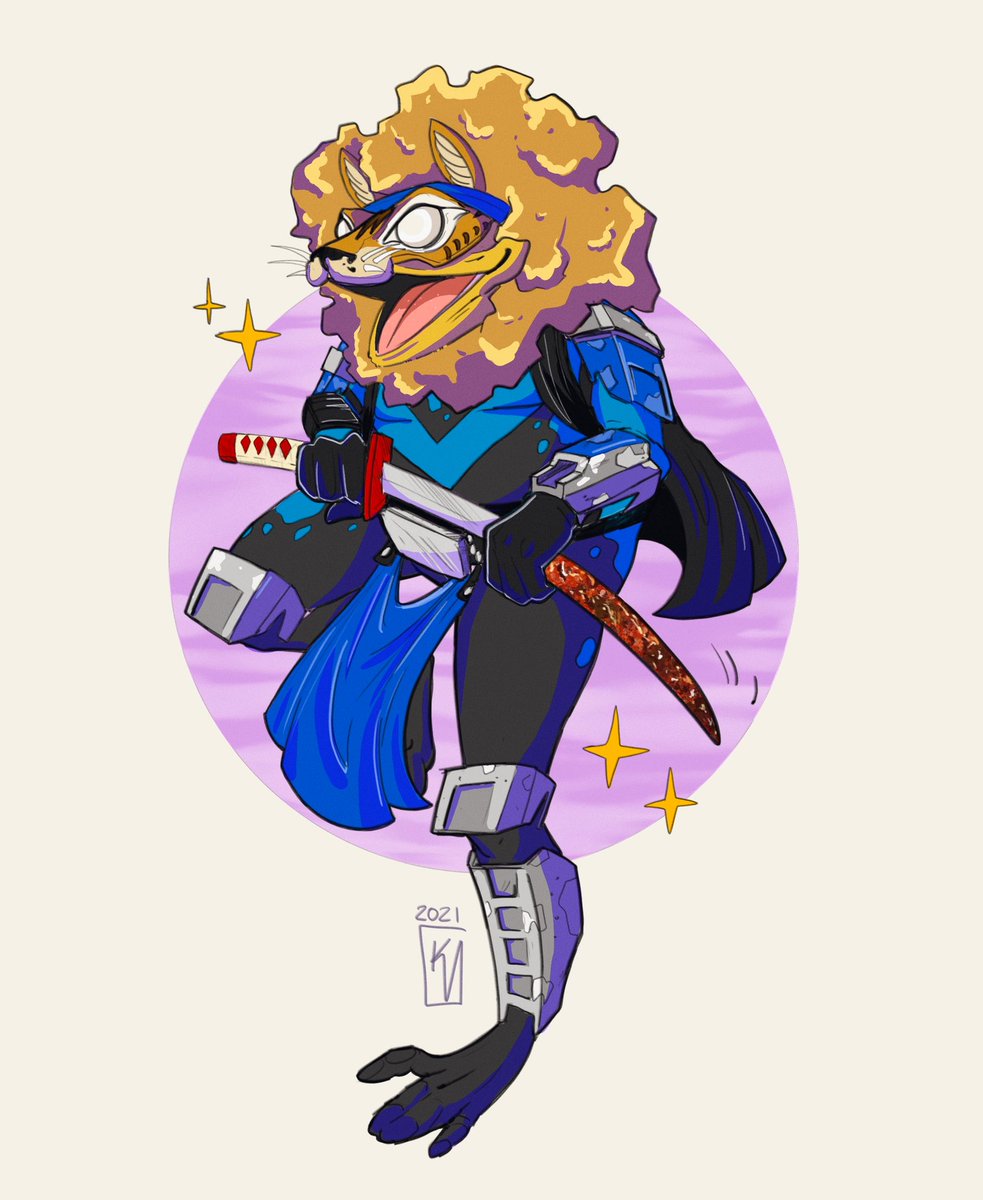 karolinelindmo's tweet photo. A bass is a bit unrealistic for a frog/lion to be holding.
So i gave him a katana instead✨

#commandermeouch #fanart #twrp #sketch @TWRPband @CommanderMeouch https://t.co/q8bU92JTrF