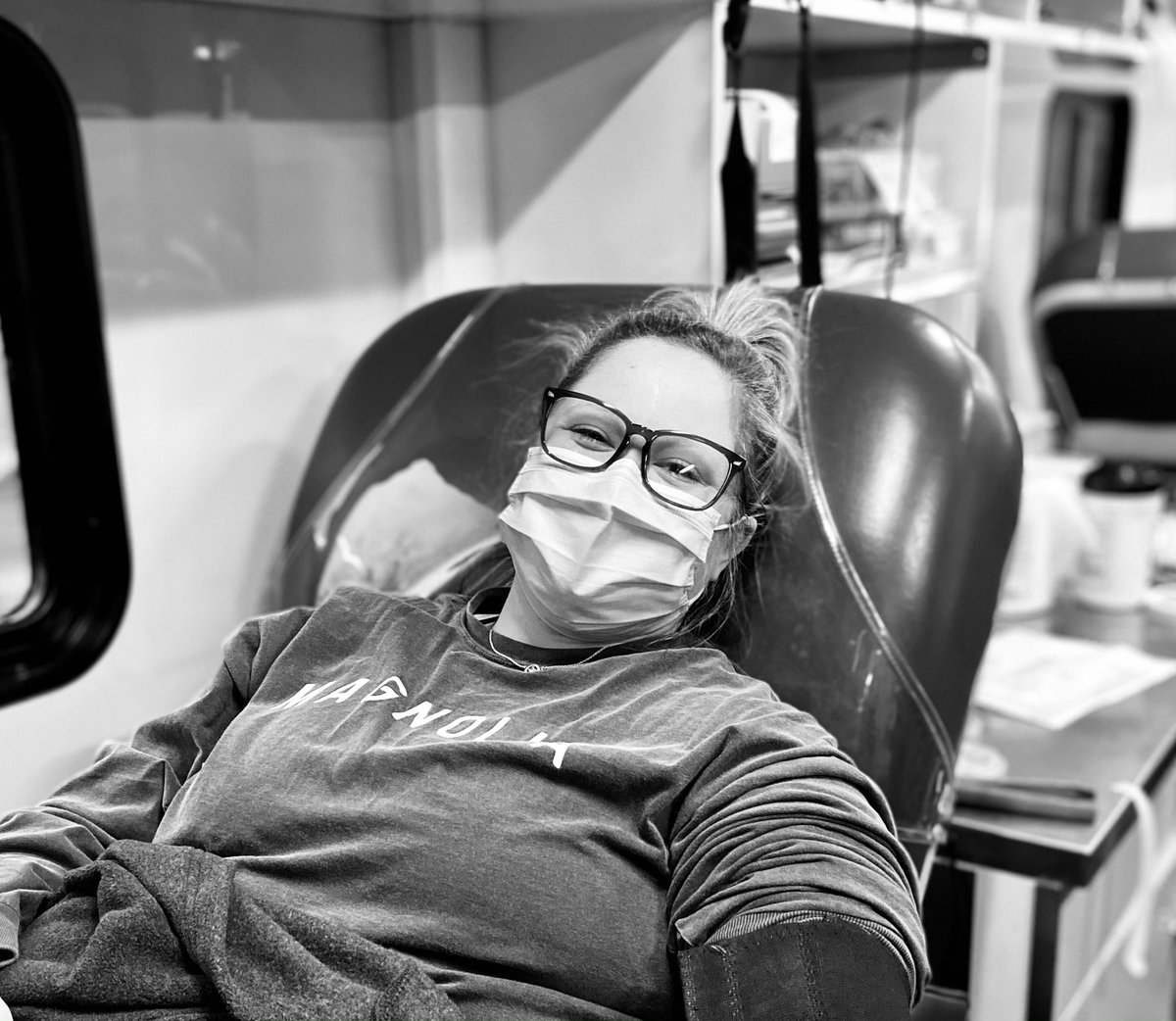 HUPharmacy's tweet photo. P2 Brooke Halford, Dr. Melissa Shipp, and Mrs. Q were spotted at Harding’s recent blood drive. #arkansasbloodinstitute #thankthedonor #giveblood #healthyatHUCOP https://t.co/6AkR13TwPl