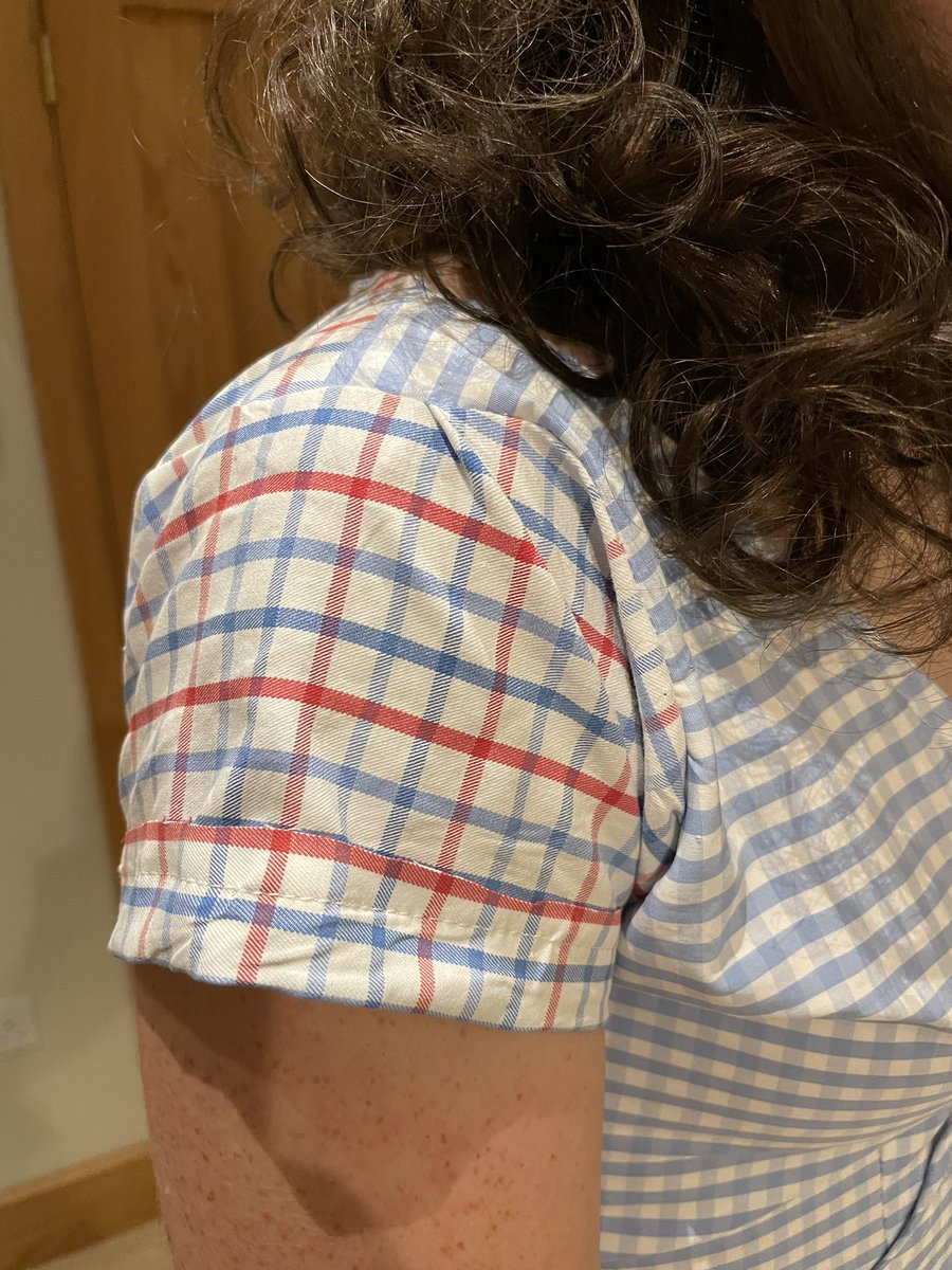 uberboffin's tweet image. Ingenious use of my old @JosephTurnerLtd shirts made and modelled by my daughter #upcycle