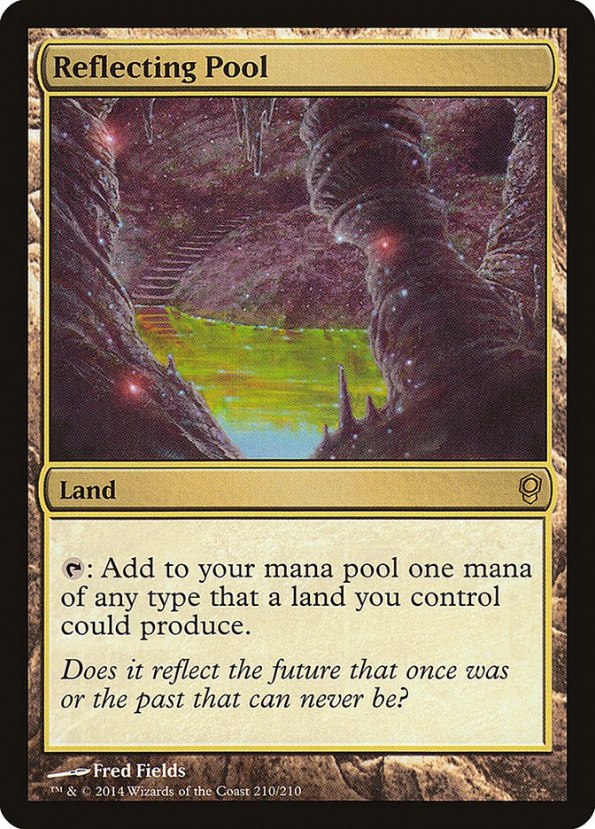 Looking to upgrade your mana base? These options are great and can be run universally in any deck running 3+ colors!I'd love to see these reprinted soon - but I wouldn't expect them in precons• City of Brass• Mana Confluence• Reflecting pool • Prismatic Vista