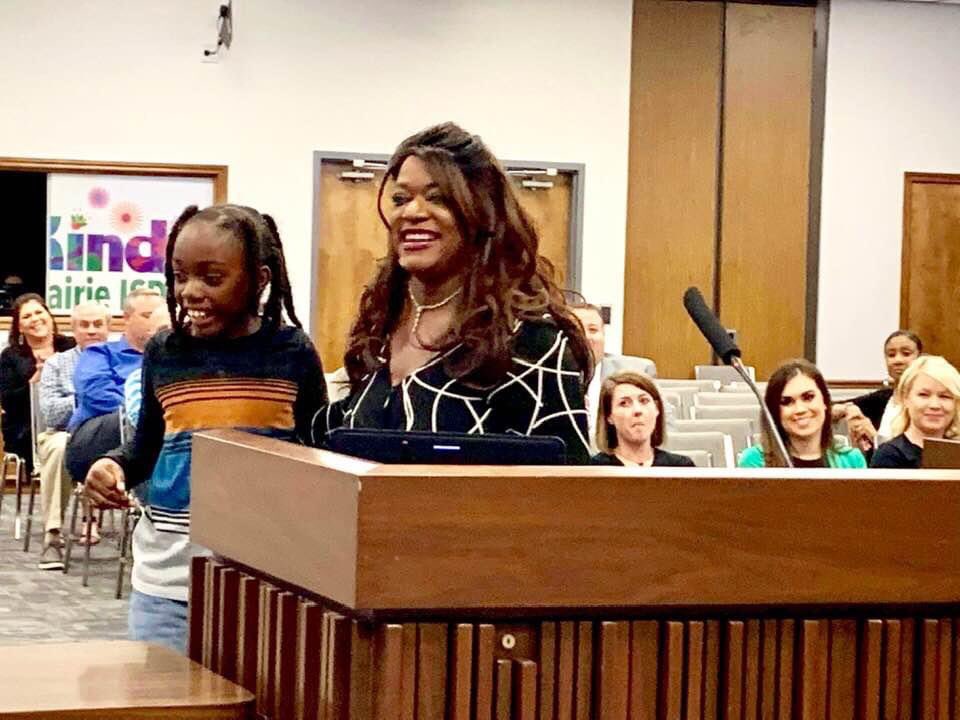 rbrowncrowder1's tweet photo. 2 Years Ago Caleb Joined Me at the Podium at @grandprairieisd Board Meeting speaking on our @GPISDSPED New RISE FACILITY for our Special Needs Scholars! It was a Proud & Memorable Moment to Have Him There with Me! #drrhoonthego #calebscommunity #autismawareness #crowderacademy https://t.co/cZ1tKjG4Hc