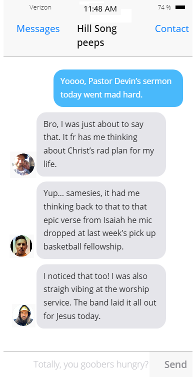 camerobradford's tweet photo. The guy's group chat whenever pastor Devin goes beast mode in his sermon https://t.co/MxamHUdlxA