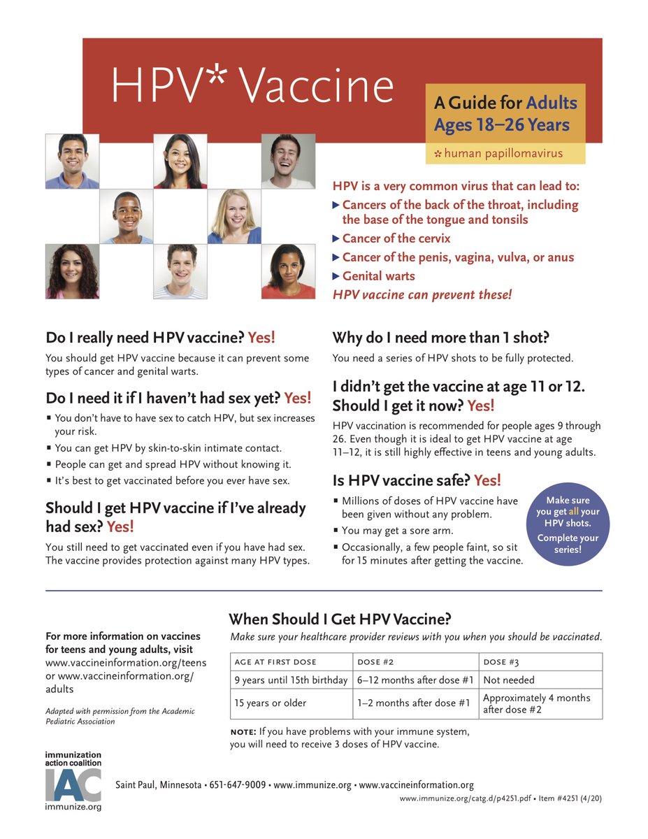 BrownMedAMWA's tweet photo. Today marks the start of HPV Prevention Week. Here's an #HPV #infographic to share with patients. #HPV Vaccination is #Cancer Prevention! #UsvsHPV https://t.co/teS4ab29sP