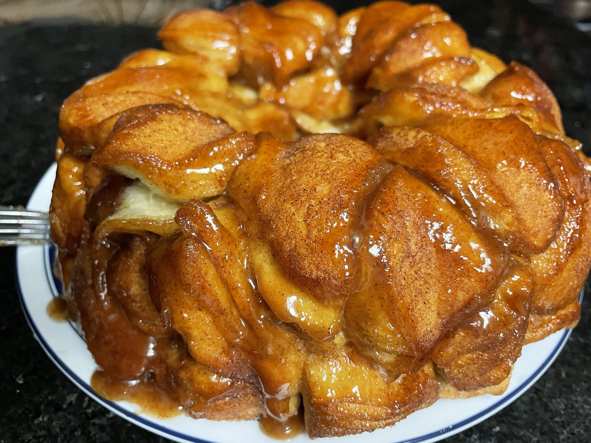 Because who doesn’t make monkeybread at 9:30 at night?