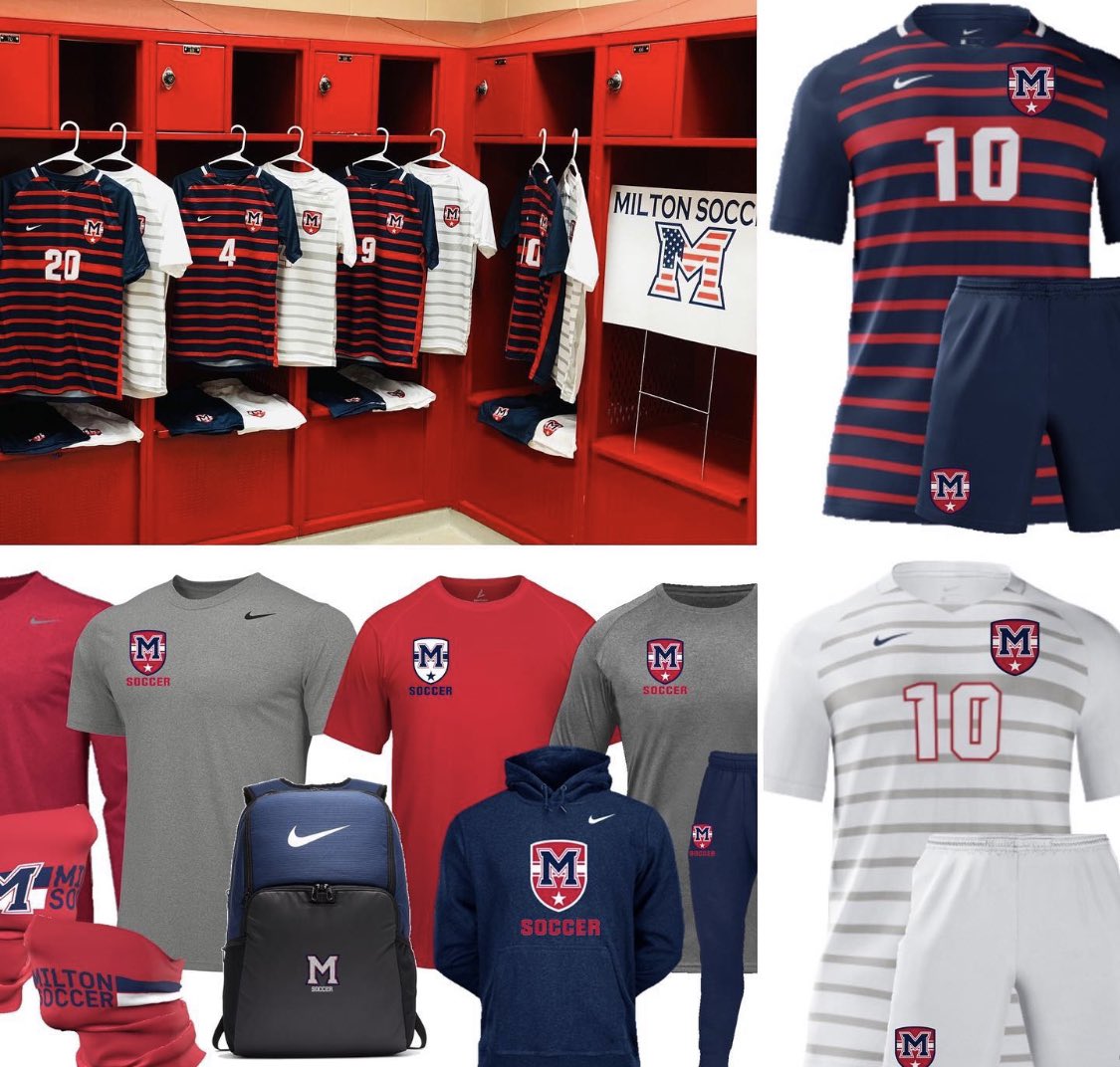 Milton High School Soccer (@miltonsoccer_) on Twitter photo New Year, New Region, New Gear!!! 5 Days until we kickoff our season against Duluth!!! #Mpire21 #JustDoIt
<a href="/MiltonHighSch/">Milton High School</a> <a href="/MiltonScrBoostr/">MiltonSoccerBooster</a> <a href="/ahilps4/">Anna Hilpertshauser</a> New Year, New Region, New Gear!!! 5 Days until we kickoff our season against Duluth!!! #Mpire21 #JustDoIt
<a href="/MiltonHighSch/">Milton High School</a> <a href="/MiltonScrBoostr/">MiltonSoccerBooster</a> <a href="/ahilps4/">Anna Hilpertshauser</a>