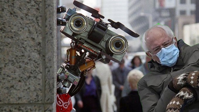 Shit I'd be down to hang out with Johnny 5 #BernieMeme https://t.co/1cGSdZMY83