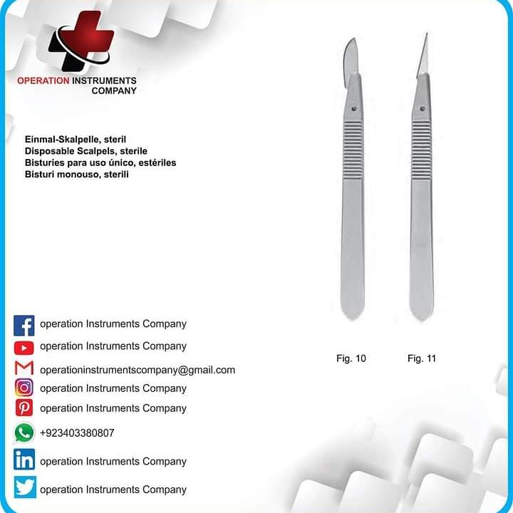 Operationinstr1's tweet photo. Call +923403380807
WhatsApp: +923403380807
Factory Address: Murray College Sialkot 51310 Punjab Pakistan
#enimal #skalpelle #steril #desposable #scalpels #sterile  #Amputation #retractors #forceps #Scissors #with #tungsten #carbide  #Operation #instruments #company https://t.co/ZPzOJavSat
