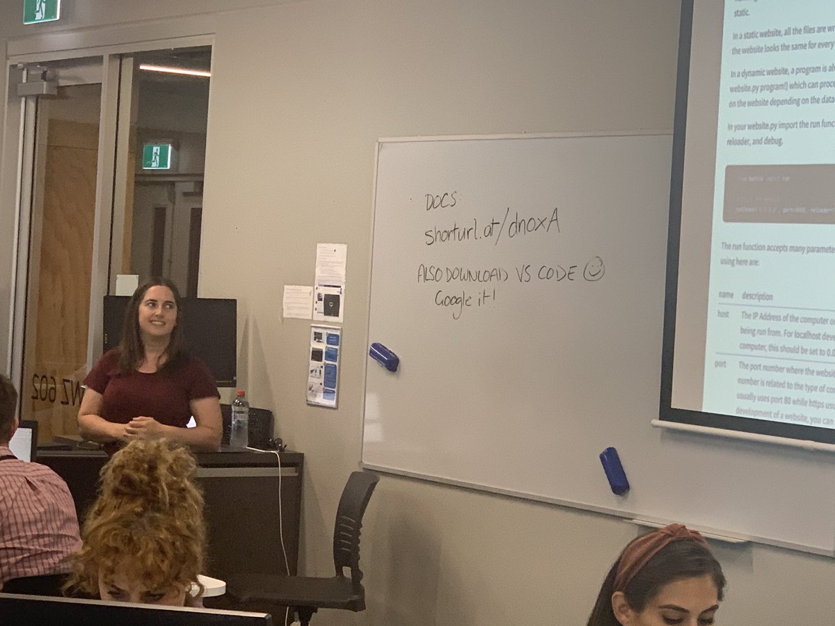 CS4HS_AUT's tweet photo. Our popular session with amazing @tanyajean_nz “Build the dynamic website with python and Flask” #cs4hs  #AUTcs4hs2021 https://t.co/lGYxBpi3cs