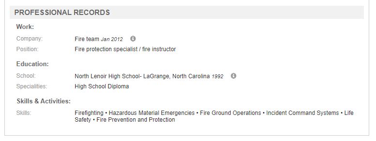 Before Georgia, it appears that Gaul grew up in North Carolina. Radaris shows him as a fire protection specialist with only a high school diploma. Not sure how he'd get a DOD job, but it's possible Radaris is wrong or he's lying. /18
