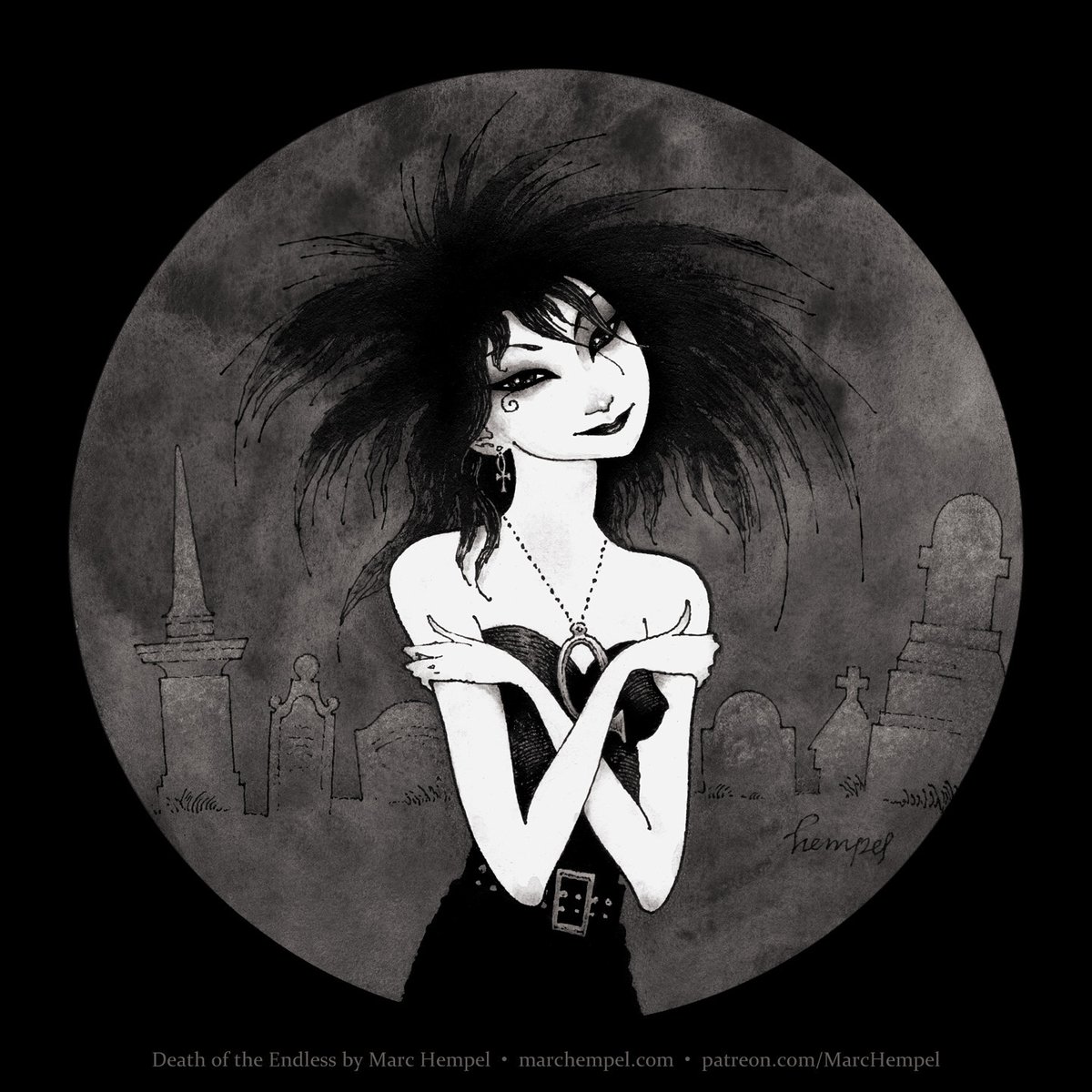 MarcHempel's tweet photo. Death of the Endless from June of 2019. #SandmanSunday @neilhimself https://t.co/V6UGOzObP7