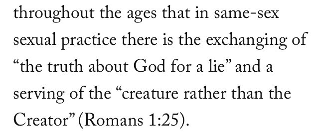 The document reframed Paul in a very misleading way, using a vague passive voice. They clearly want to be able to use this verse to talk about gay Christians w/o taking full responsibility for what such use would entail.