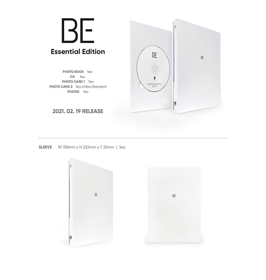 thrxllshop's tweet photo. [PH GO] 

BE ESSENTIAL EDITION
Price:
PHP 950 - ktown4u all in
PHP 1,150 - Weverse all in

ETA: 3-4 weeks (KR-PH)
MOP: GCASH, BDO
DOP: FEB 10, 11 AM

Order form: https://t.co/kDEEDzxete https://t.co/kNywt1Vq8E