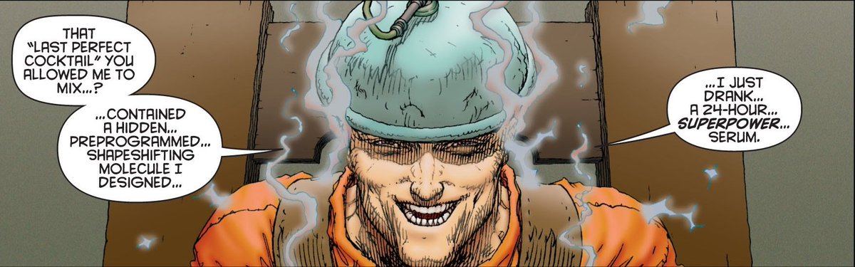I really like to think that Lex just jumbled words together to describe what the super serum is. He is literally throwing big words together to convince people that he is the smartest person in the room.