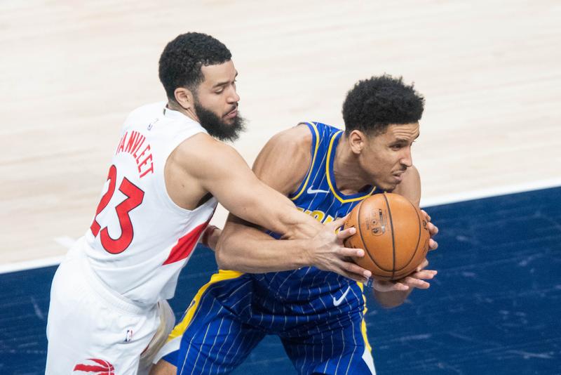 Reuters's tweet image. OG Anunoby powers Raptors past Pacers reut.rs/3qRTDiX