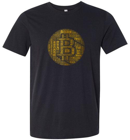 This is NOT an NFT we will use for the series, but it's a fun piece by <a href="/teedubya/">Travis Wright</a>, using word frequency analysis of the #Bitcoin whitepaper and creating unique word art from it.

It is available on NFTshirts.co as a hoodie or t-shirt, along with some <a href="/bc_heroes/">Blockchain Heroes - The OGs of NFTs!</a> shirts.