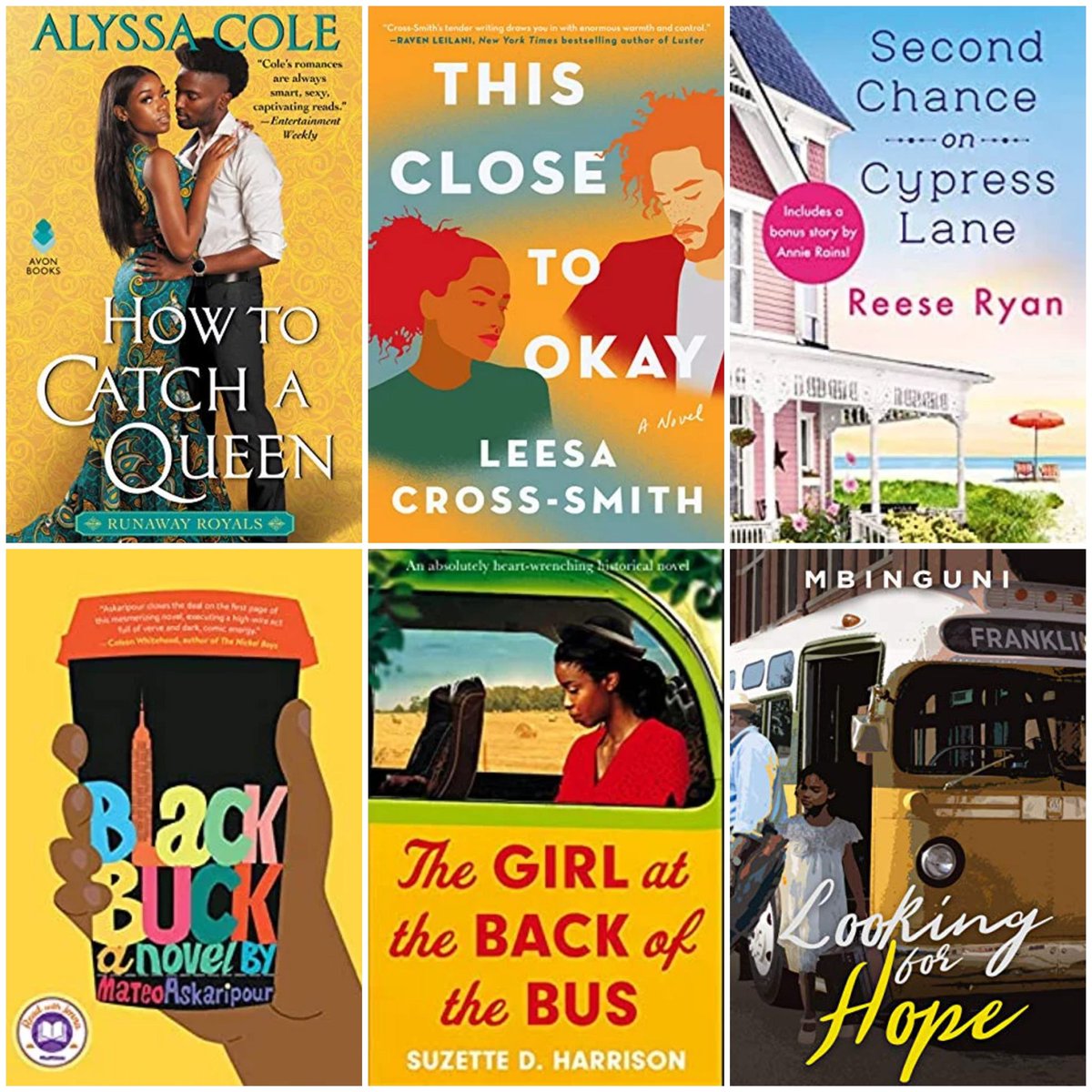 New Book Releases!!
#SupportBlackAuthors
#NewBookReleases
#BookTwitter 
#BookClubPicks