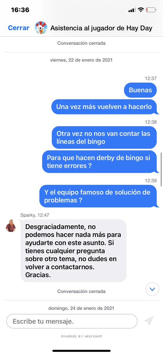 Oda1205's tweet photo. Very disappointed, they never give you an answer. untrained developers @hayday https://t.co/qqKKp6NEYc