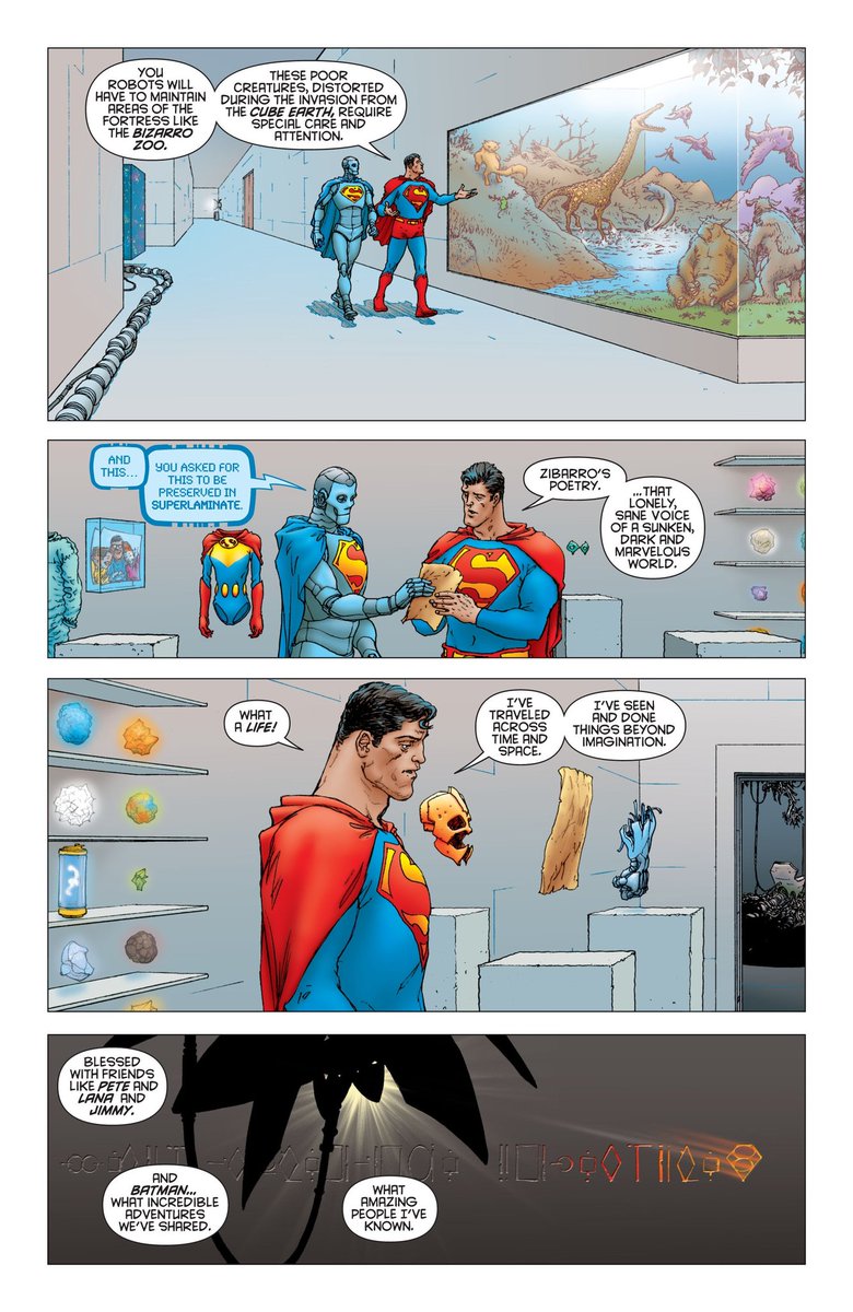 This is one of my favorite sequences in the book. Clark being in awe of how wonderful his life was. How he had the privileged to see the world in such a unique and beautiful way, while also having the opportunity to go in so many amazing adventures.
