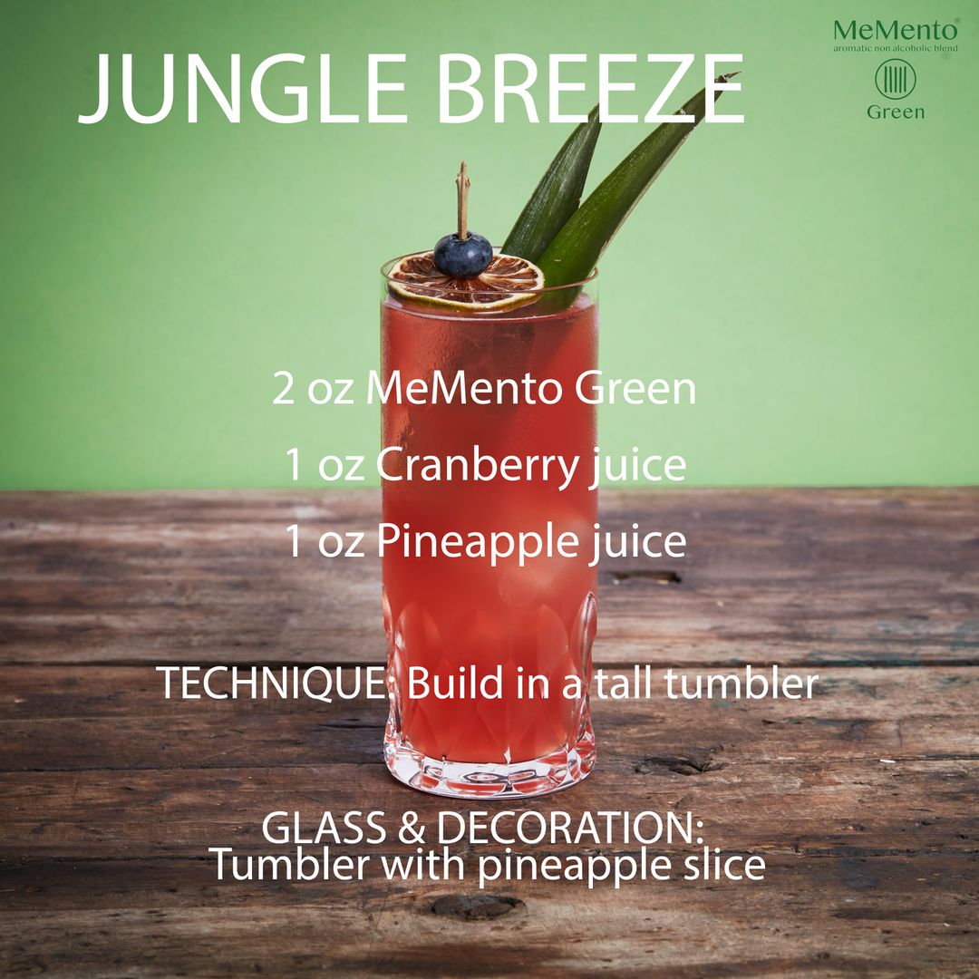 Take a mini-vacation to a tropical destination while still keeping up with #DryJanuary with the Jungle Breeze cocktail, featuring MeMento Green. opiciwinesandspirits.com/wines/memento-…