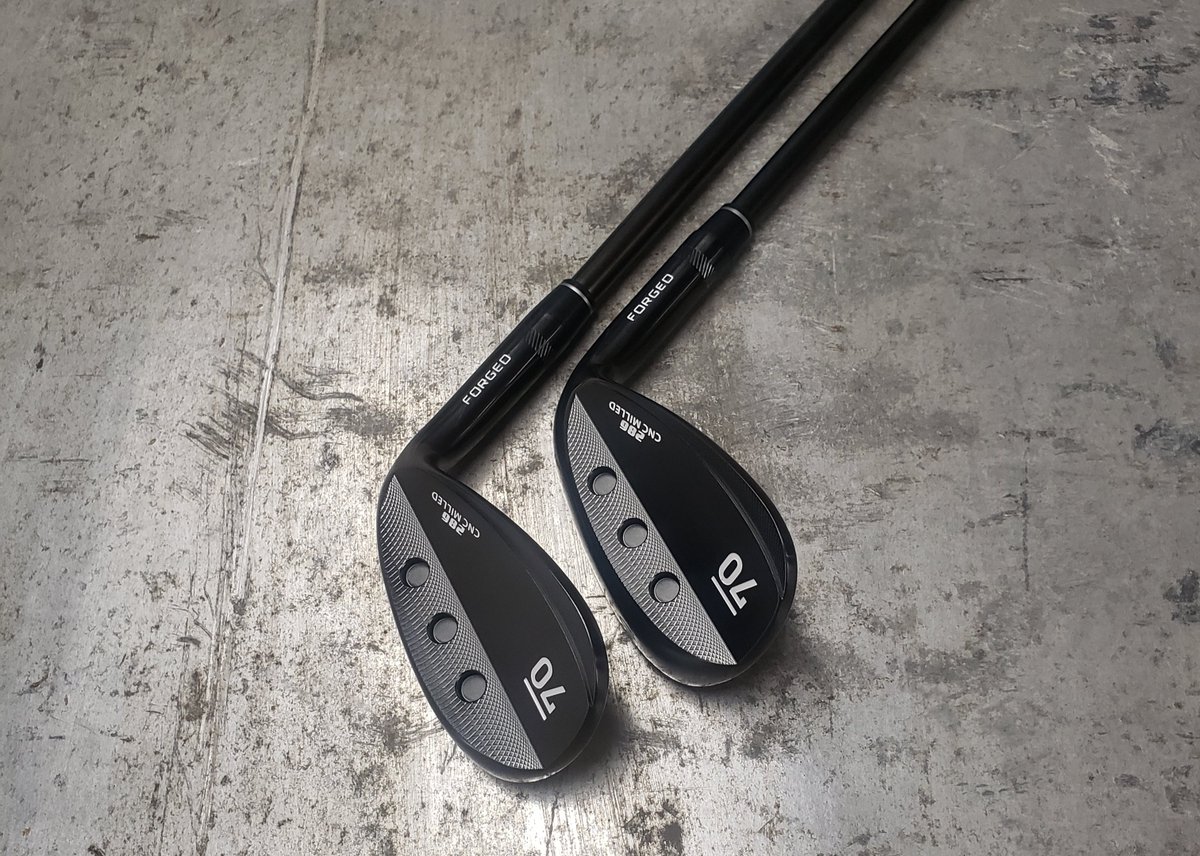 Sub70's tweet image. GIVEAWAY TIME! 286 series 56⁰ and 60⁰ black wedges. The winner can pick length, lie and grip. Limited edition Tour 115 @NipponShaft shafts. Simply retweet this post and follow our account. Winner will be chosen randomly at 3pm CT on Friday 1/28.