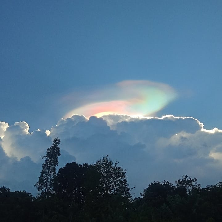 deZabedrosky's tweet photo. Nube Iridiscente sobre Kendari, #Indonesia. (22.01.2021). #Strange #Clouds #Iridescent #Rainbow #zabedrosky #Célebes 

By: Wd Risdawati https://t.co/6sFckh8u17