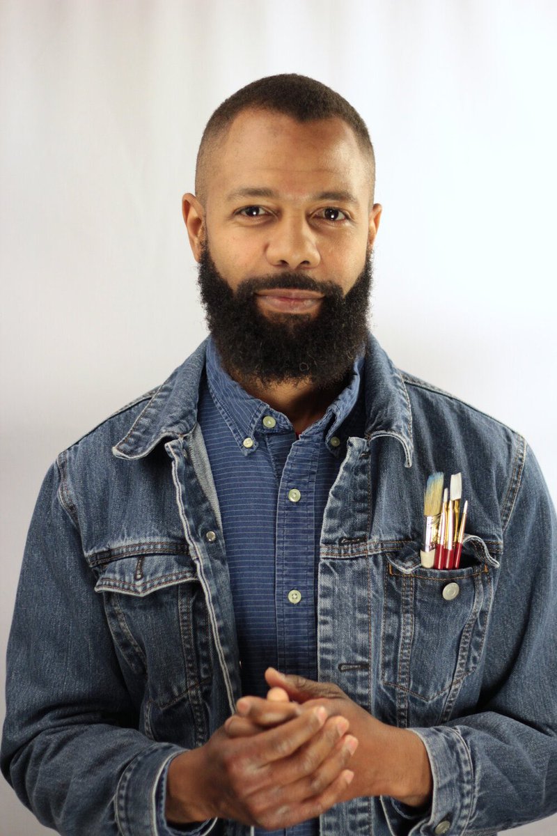 JAVAKA STEPTOE, author/illustrator of more than a dozen acclaimed children’s books, incl. RADIANT CHILD, which won the Caldecott Medal—more than 30 years after  @javaka_steptoe’s father won two Caldecott honors. Is it getting dusty in here? No, I’m just crying bc of EMOTIONS 