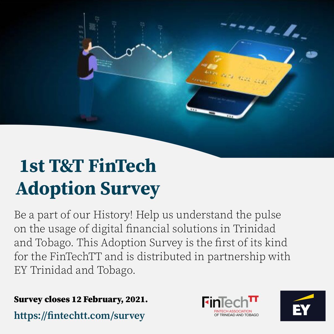 thefintechtt's tweet photo. Let's hear from you! https://t.co/zno9qKalme #fintech #fintechtt #ecommerce #DigitalTransformation #tech https://t.co/hN0mDjCXDG