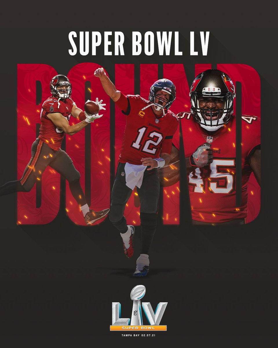 NFL (@nfl) on Twitter photo THE BUCS ARE SUPER BOWL BOUND. #NFLPlayoffs #SBLV
<a href="/Buccaneers/">Tampa Bay Buccaneers</a> | #GoBucs THE BUCS ARE SUPER BOWL BOUND. #NFLPlayoffs #SBLV
<a href="/Buccaneers/">Tampa Bay Buccaneers</a> | #GoBucs