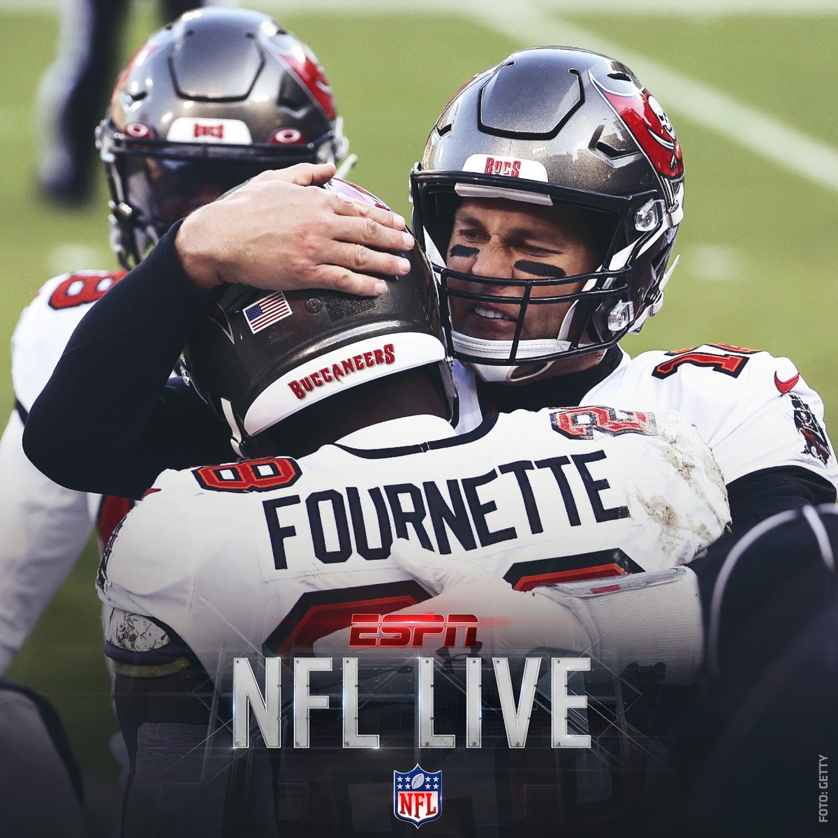 NFLLive_esp's tweet photo. 💥 ¡El primer boleto es para #GoBucs! 💥

Tampa Bay es campeón de la Conferencia Nacional tras vencer 31-26 a #GoPackGo 🔝

Tom Brady buscará el segundo Super Bowl en la historia de la franquicia 🔥

#NFLxESPN 🏈 https://t.co/d3CdWOP4qD