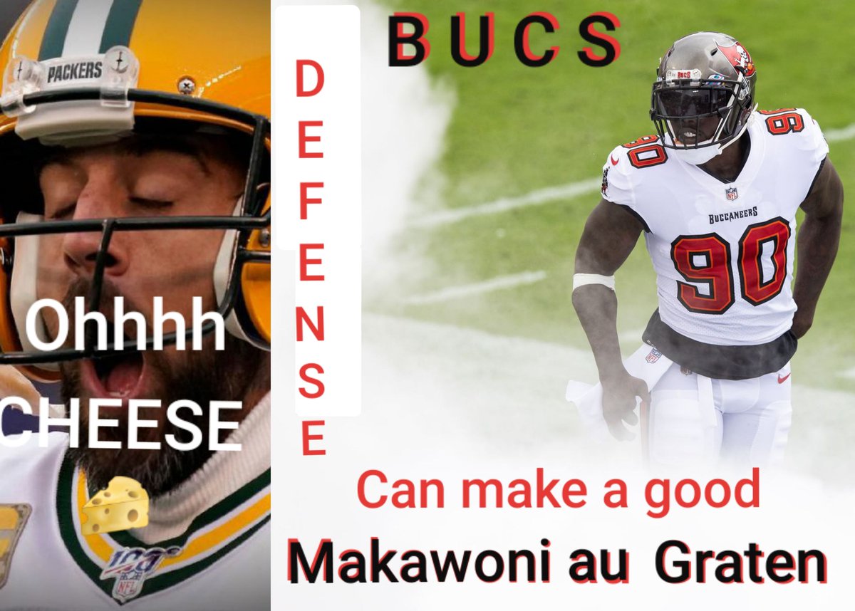 Even with #TB12's mishaps, #TampaBay #Buccaneers #DEFENSE graded some 🧀Heads to make a good homemade tasty #MakawoniAuGraten #SuperbowlLV 🏈 Treat