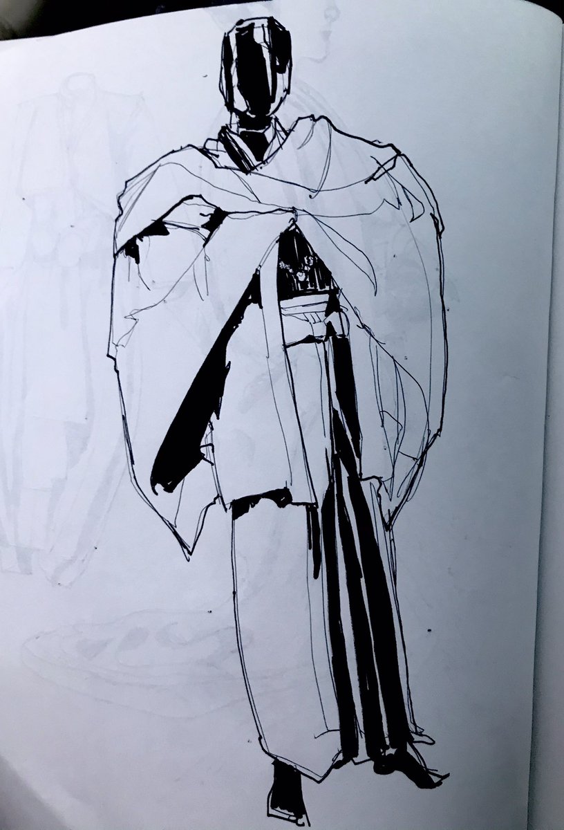 Belacqua_Fish's tweet photo. 01/24/2021, Contour demo with some fabric. ✅ yeehaw #sketch #sketchbook https://t.co/v7GHkg1EZd